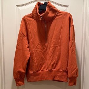 a new day Women Zip-Up Sweater in Orange